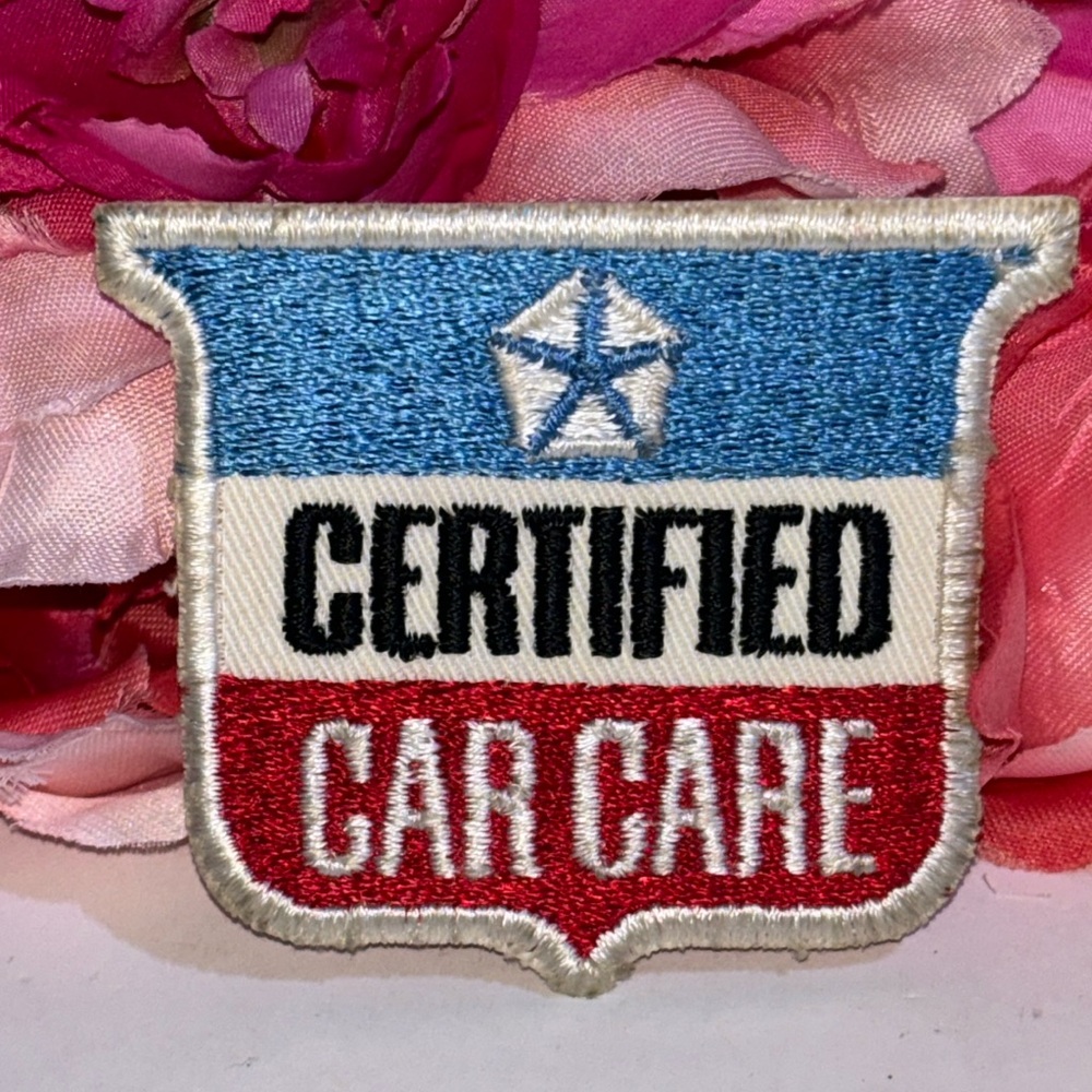 Vintage Chrysler Plymouth Imperial Dodge Certified Car Care Dealer Patch